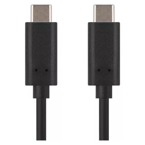 Töltő- és adatkábel 2.0 USB-C/USB-C, 2 m, fekete                                                      SM7029BL