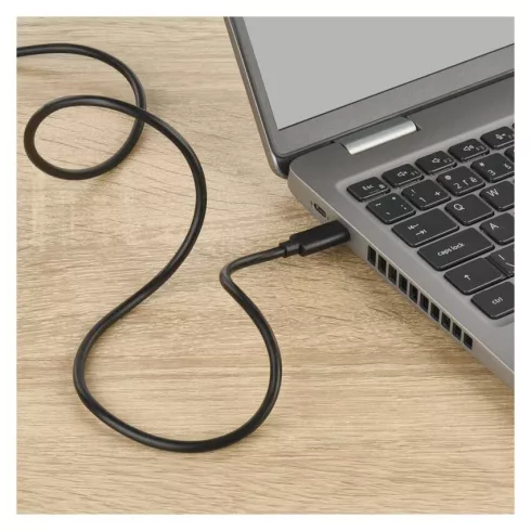 Töltő- és adatkábel 2.0 USB-C/USB-C, 2 m, fekete                                                      SM7029BL