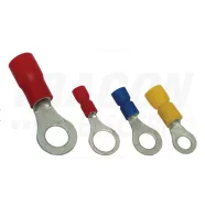   Szigetelt szemes saru, ónozott elektrolitréz, sárga , 25mm2, M8, (d1=7,7mm, d2=8,4mm), PVC            SSZ25-8