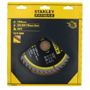   STANLEY FATMAX Körfűrészlap TCT/HW fűrésztárcsa fához, 184x30mm, 40 fog, ATB                          STA17020-XJ