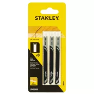   STANLEY Dekopír fűrészlap HCS, U szárú, fához, vast. < 30 mm, fogosztás 2 mm, hossz 92-70 (3 db)      STA20023-XJ