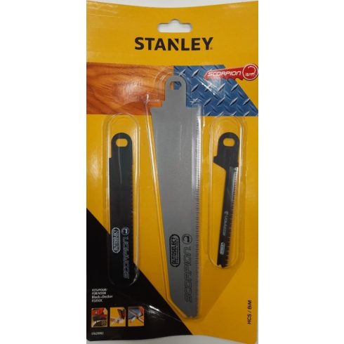 Skorpió fűrészlap készlet fém / fa fűrészlapok RS890K modellhez, hossz 134, 153, 239 mm               STA29992-XJ
