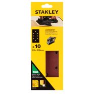   STANLEY 1/3 méretű lyukasztott Csiszolópapír perforált, 150g (10 db)                                  STA31110-XJ