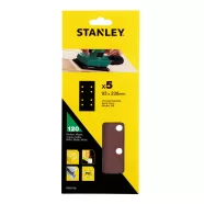   STANLEY 1/3 méretű lyukasztott Csiszolópapír perforált, 120g (5 db)                                   STA31128-XJ