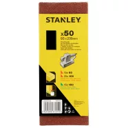   STANLEY 1/3 méretű nem lyukasztott Csiszolópapír szett, nem perforált, több szemcsefinomságú, 50 dar  STA31225-QZ