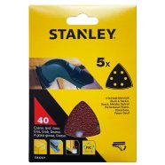   STANLEY Csiszolópapír, tépőzáras, szemcsefinomság: 40g (5 db)                                         STA32427-XJ