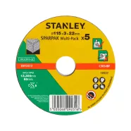   STANLEY DPC beton- és kővágó tárcsa, domború 115 x 22,2 mm, vast. 3,2 mm (5 db)                       STA32810-QZ