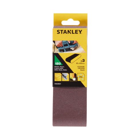 STANLEY Csiszolószalag 60x400mm, szemcsefinomság: 150g (3 db)                                         STA33021-XJ