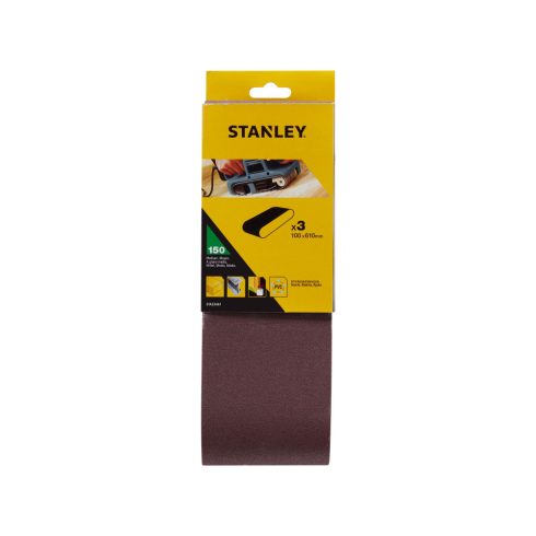 STANLEY Csiszolószalag 100x610mm, szemcsefinomság: 150g (3 db)                                        STA33461-XJ