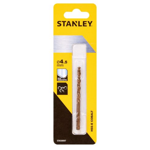 STANLEY HSS-E kobalt fémfúró átmérő 4,5 x 80/47 mm                                                    STA50097-QZ