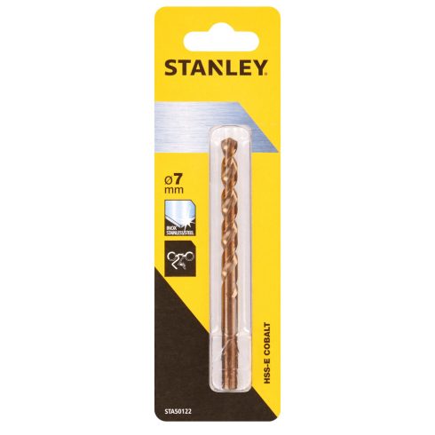 STANLEY HSS-E kobalt fémfúró átmérő 7 x 109/69 mm                                                     STA50122-QZ