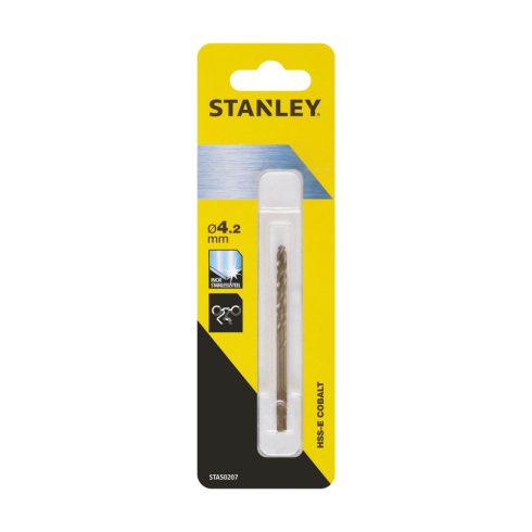 STANLEY HSS-E kobalt fémfúró átmérő 4,2 x 75/43 mm                                                    STA50207-QZ