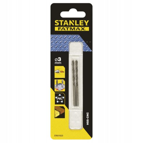 STANLEY FATMAX HSS-CNC fémfúró átmérő 3,0 x 61/33 mm                                                  STA51023-QZ