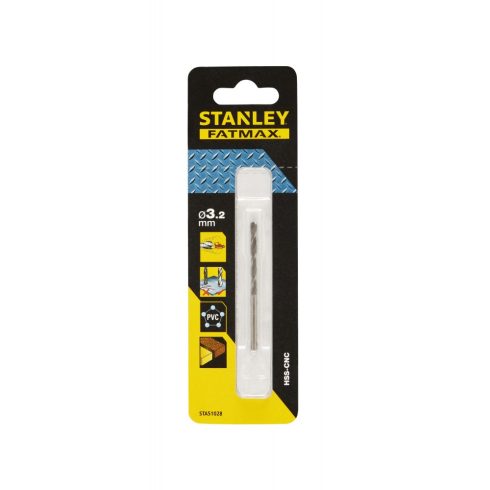 STANLEY FATMAX HSS-CNC fémfúró átmérő 3,2 x 65/36 mm                                                  STA51028-QZ