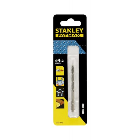 STANLEY FATMAX HSS-CNC fémfúró átmérő 4,2 x 75/43 mm                                                  STA51043-QZ