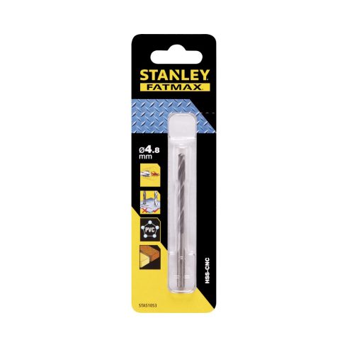 STANLEY FATMAX HSS-CNC fémfúró átmérő 4,8 x 86/53 mm                                                  STA51053-QZ