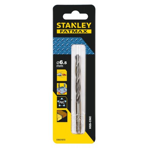 STANLEY FATMAX HSS-CNC fémfúró átmérő 6,5 x 101/64 mm                                                 STA51073-QZ