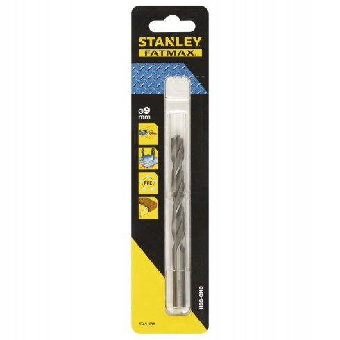 STANLEY FATMAX HSS-CNC fémfúró átmérő 9,0 x 125/83 mm                                                 STA51098-QZ