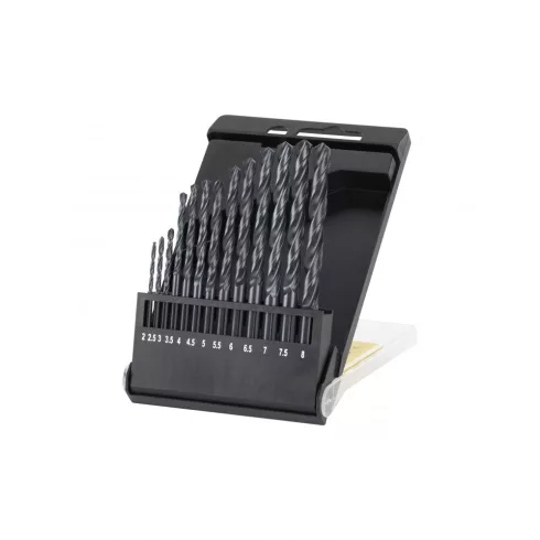 HSS-R fémfúró szett átmérő 2-8 mm (0,5 mm-nként növekvő)                                              STA56020-QZ