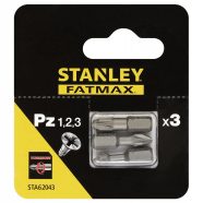   FATMAX TORSION bitfej szett PZ1-2-3 x 25 mm                                                           STA62043-XJ