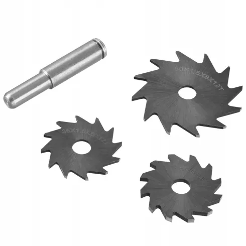 Marószerszám szett hornyoló átmérő 35 x 2,5 mm, átmérő 35 x 1,5 mm, átmérő 50 x 1,5 mm, vezető csapá  STA66080-QZ