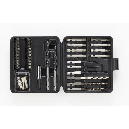 STANLEY Fúró és csavarhúzó készlet, mágneses bittartóval, 37 darabos                                  STA66418-XJ