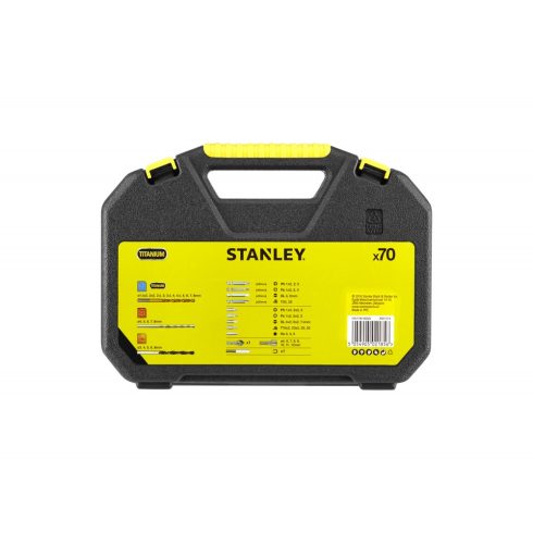 70db fa, fém, kőzet fúró, bitek 25 mm és 50 mm,mágneses tartó                                         STA7184-XJ