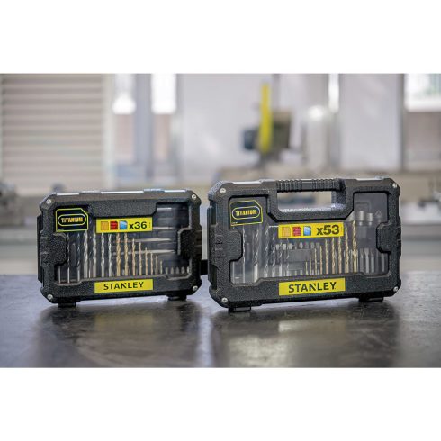 STANLEY Fúró és csavarhúzó készlet, 53 darabos, kazettában                                            STA7223-XJ