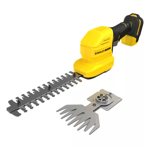 STANLEY FATMAX V20 2in1 sövény-és fűnyíró olló, akku nélkül, 20cm hossz(sövény), 10cm hossz(fű)       STCSS20B-XJ