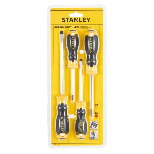 STANLEY Cushion Grip csavarhúzó szett PARA/PHIL/FL 4 részes                                           STHT16169-0