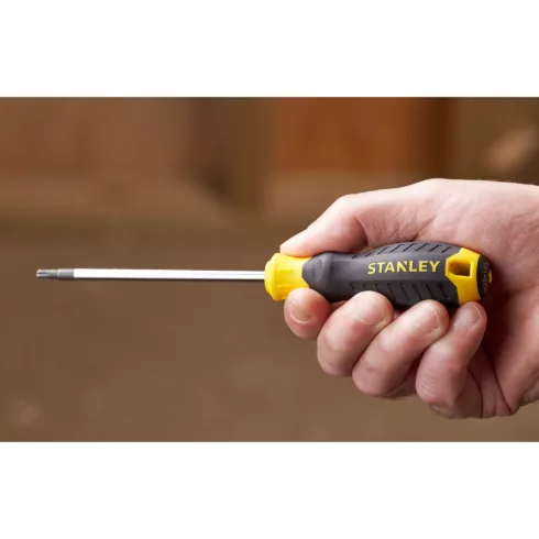 STANLEY Cushion Grip csavarhúzó torx belső furattal TT20 x 100mm                                      STHT16179-0