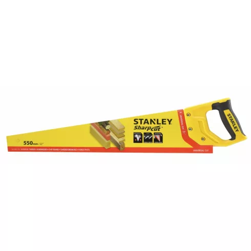 STANLEY 2. generációs sharpcut fűrész 7 tpi, 550 mm                                                   STHT20368-1