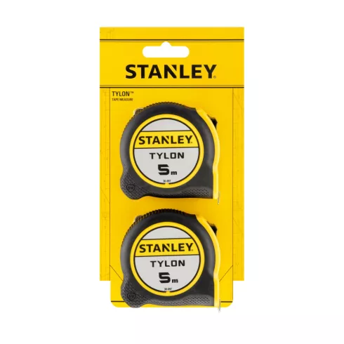 STANLEY 2 darabos Tylon mérőszalag készlet, 2 x 5 m-es (2 x 0-30-697)                                 STHT37259-0