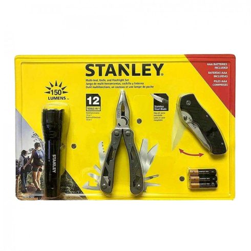 STANLEY Multitool szett késsel, 150 lumenes lámpával                                                  STHT81502-0