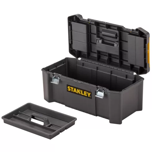 STANLEY 26'-os szerszámos láda fémcsattal, a tetején rendszerezővel                                   STST82976-1