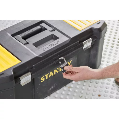 STANLEY 26'-os szerszámos láda fémcsattal, a tetején rendszerezővel                                   STST82976-1