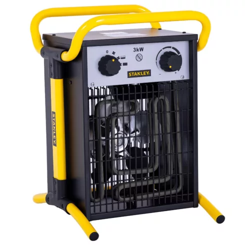 STANLEY ipari fűtőtest, 1500/3000W,légszáll.540m3/h,fém ház,termosztát,túlmelegedés védelem,IPX4,HSO  SXJH203000E