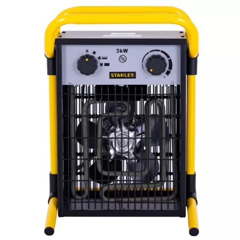 STANLEY ipari fűtőtest, 1500/3000W,légszáll.540m3/h,fém ház,termosztát,túlmelegedés védelem,IPX4,HSO  SXJH203000E