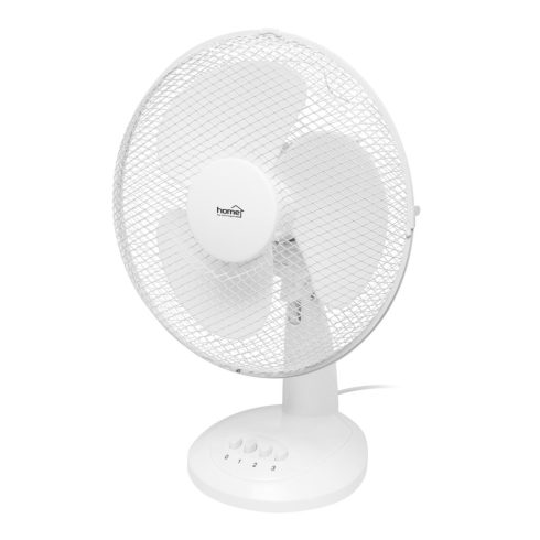 Asztali ventilátor, 40 W, 3 fokozat, 30 cm-es lapátátmérő, oszcillálás, fehér, HSO                    TF30WH