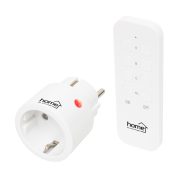   Távirányítható mini hálózati aljzat szett, 2300 W, 1aljzat + távirányító, HSO                         TH2311