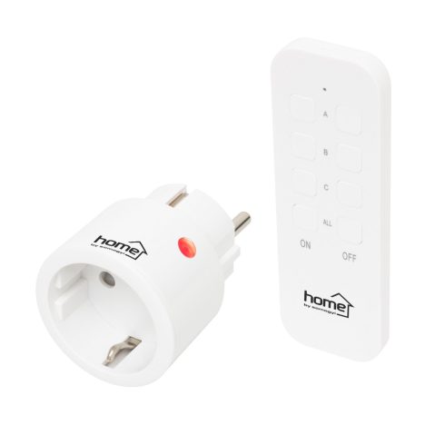 Távirányítható mini hálózati aljzat szett, 2300 W, 1aljzat + távirányító, HSO                         TH2311
