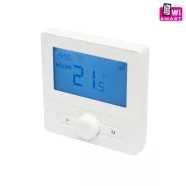   Smart okos termosztát, Wi-Fi kapcsolat, programozható, hordozható és falra szerelhető, ablaknyitás é  THES25WWIFI