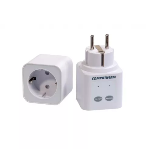 Vezeték nélküli (rádiófrekvenciás) termosztáttal vezérelhető dugalj                                   THQ1RXRF