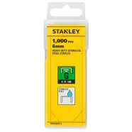   STANLEY 6mm-es 'G' rozsdamentes acél kapocs g4/11/140 1000db/csomag                                   TRA704SST-0