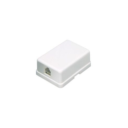 Telefon aljzat, 1x6P4C, fehér, bliszteres, HSO                                                        TS1MWH/X