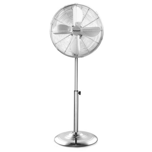 Techwood fém álló ventilátor, 40cm lapátátmérő, 50W, 3 sebesség, oszcillálás, hálózati, HSO           TVI-455
