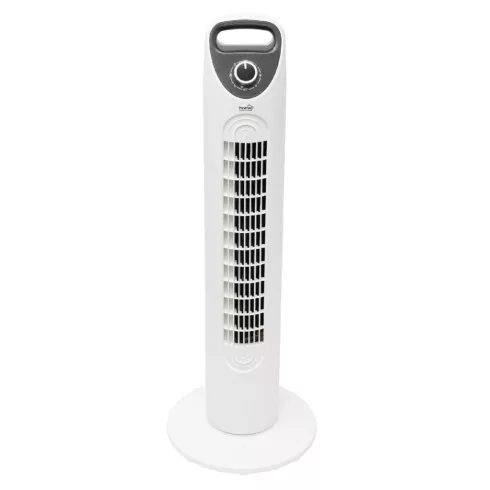 Oszlopventilátor, 45 W, 3 sebességfokozat, oszcillálás, nagy méretű kijelző, hordfül, HSO             TWF822