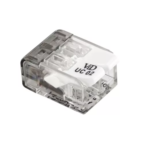 Bontható/oldható vezetékösszekötő 2P 0,2-4mm2 átlátszó                                                UC02