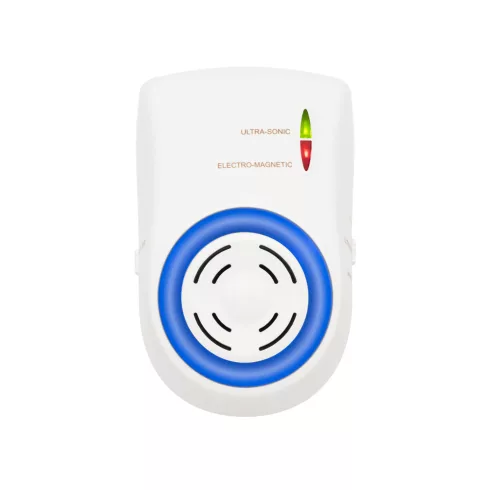 DualEffect rágcsálóriasztó, ultrahangos és elektromágneses, egér, patkány, fix vagy váltakozó frekve  UH12