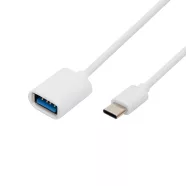   USB-C OTG kábel, USB-C dugó/USB-A aljzat, 16cm, HSO                                                   USBCOTG